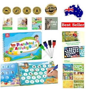 Reusable Fine Motor Skills Tracing Workbook for Kids - Ideal Educational Toy - Picture 1 of 12