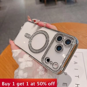 For iPhone 17 Air 17 Pro Max 16 15 14 13 12 11 Phone Cover Luxury Diamond Shell - Picture 1 of 10