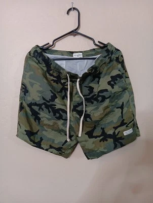 Pantalones Cortos Modernos Diversión Natación Aburridos Estampado Camuflaje Talla L Foto 1 de 4