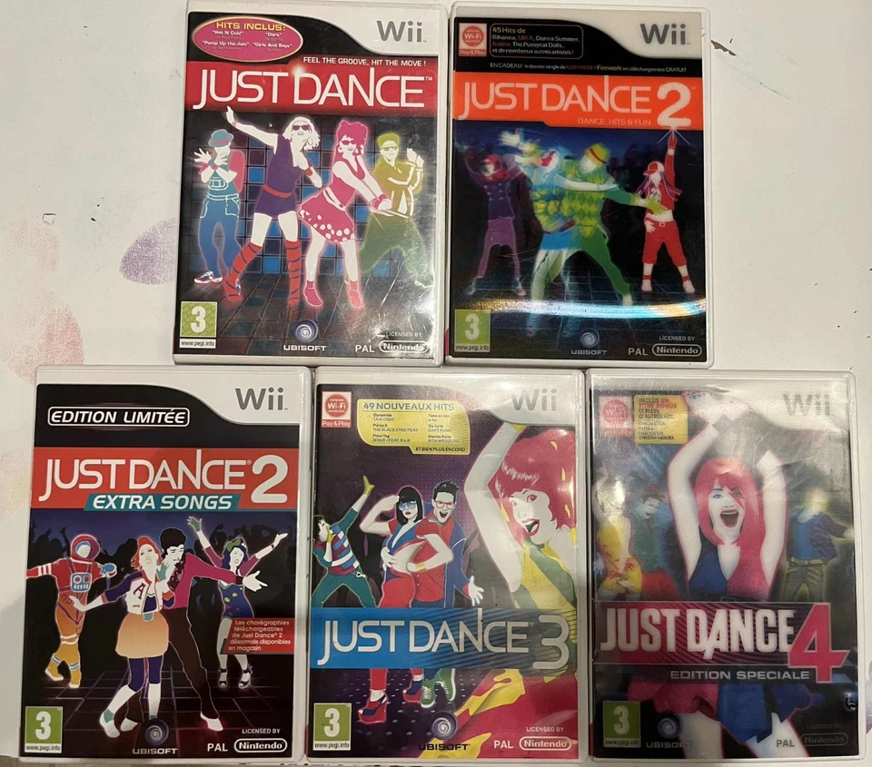 Lot 5 jeux wii just dance - Photo 1/1