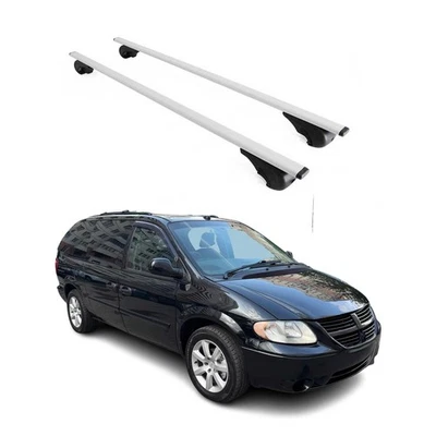 For Dodge Grand Caravan 01-07 OMAC USA G000319 Gray Raised Roof Rails Cross Bars Foto 1 de 4