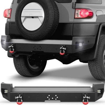 Textured Black Rear Bumper with 18W LED Light For Toyota FJ Cruiser 2007-2014 Foto 1 de 4