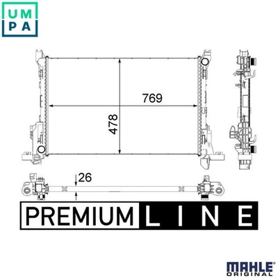 RADIATOR ENGINE COOLING CR 84 000P FOR RENAULT TRAFIC/III/Platform/Chassis/Bus - Image 1 of 4