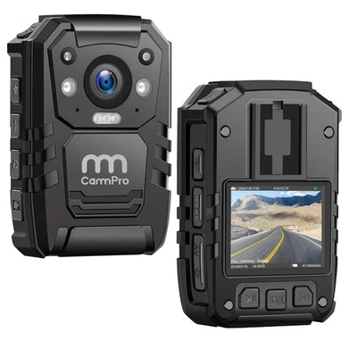 CammPro I826 1296P HD Police Body Camera,128G Memory,Waterproof Body Worn Cam... - Image 1 of 4