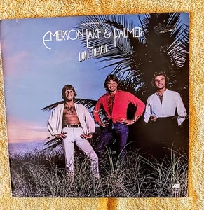 Emerson Lake & Palmer Love Beach Lp Atlantic Records Vinyl 1978 Album V,EX  C,EX - Picture 1 of 4