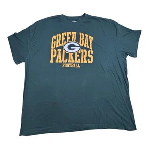 Green Bay Packers Shirt Adult 6XL NFL Team Apparel Tee Sports Mens Big Cotton - Picture 1 of 13