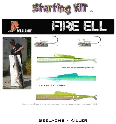 DELALANDE Sandaal  Fire Eel 18cm 5 Teile Kit #1 - Bild 1 von 3