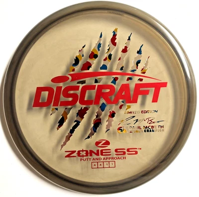 Discraft Zone SS 6x Garra Paul McBeth - 175g Escala Edición Limitada Nuevo Foto 1 de 4
