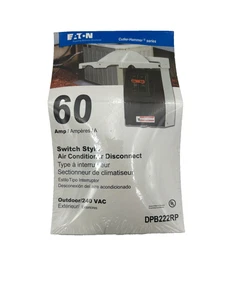 Nuevo Eaton DPB222RP Interruptor Estilo Aire Acondicionado Desconexión 60A 240VAC - Imagen 1 de 3
