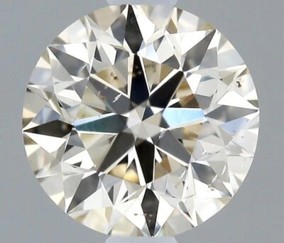 Natural Diamond N Very Light Brown Loose Round Cut 4 mm 0.40 Ct GIA Certified - Image 1 of 4