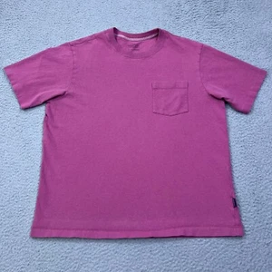 Patagonia Men's Organic Cotton Midweight Pocket Tee Star Pink Large Shirt 52370 - Picture 1 of 11