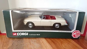 Corgi 95104 1/18 Scale 1963 MGB Roadster Sports Car White NEW - Picture 1 of 5