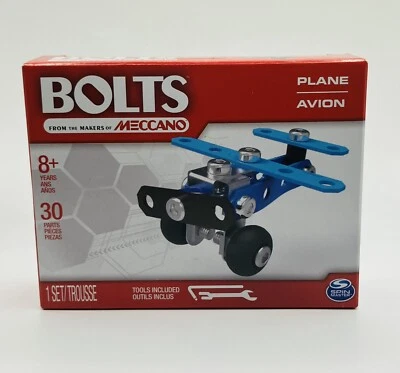 ERECTOR BY MECCANO ENGINEERING & ROBOTICS MODEL AIRPLANE / Blue - NIB - Image 1 of 3