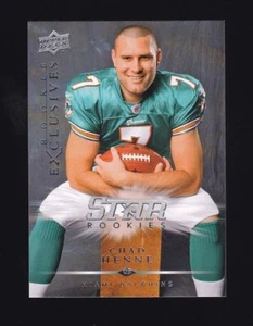 2008 Upper Deck Rookie Exclusives Chad Henne Rookie #RE58 Miami Dolphins - Picture 1 of 2