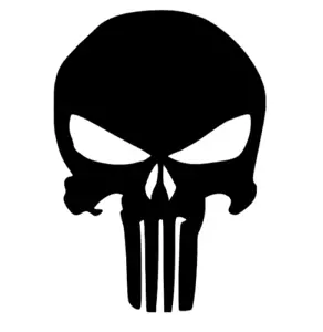 Punisher Decal - The Punisher Skull Sticker - car, truck, boat, - Foto 1 di 2