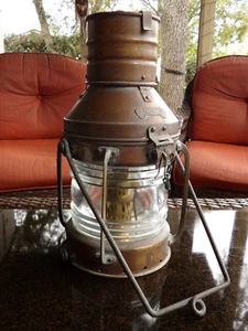 Anchor Ship Lantern Beautiful Large Brass Light,Nautical,Boat,Navy,Kustom,Boat - Picture 1 of 9