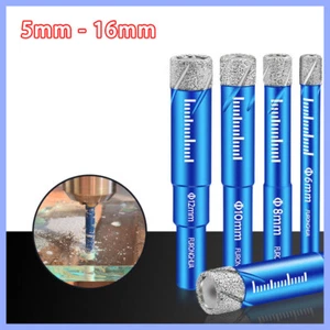 5-16 mm Dry Diamond Drill Bits For Porcelain Granite Tile Glass Ceramics Marble - Picture 1 of 12