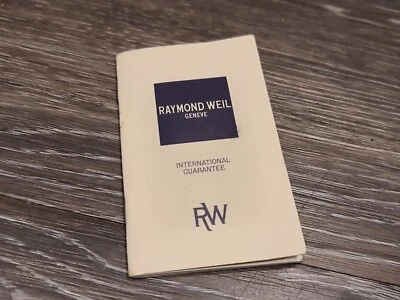 Raymond Weil International Guarantee Certificate Booklet  - Image 1 of 2
