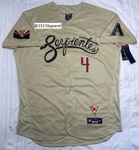 DIAMONDBACKS JERSEY #4 KETEL MARTE SIZE L-XL STITCHED CITY SEPIENTES ARIZONA Cover