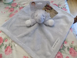 NUEVA MANTA MÁS ALLÁ DE LA SEGURIDAD ELEFANTE GRIS SÓLIDO CUADRADO CABEZA PELUDA BRAZOS TERCIOPELO - Imagen 1 de 7