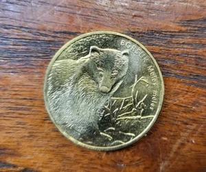 POLAND 2011 2 Zlote World Animals  European Badger Borsuk Nordic-gold Coin Unc - Picture 1 of 2