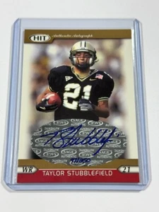 2005 SAGE Hit Auto Gold /250 Taylor Stubblefield #A21 Rookie Auto RC - Picture 1 of 2