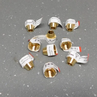 ANDERSON METALS CORP (10) Anderson Metals Brass 3/8" Short Flare Nuts Fuel Gas Liquid Propane LPG