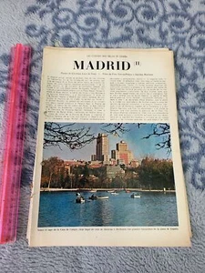 FOLLETO LUGARES ESPANA MADRID II PAG 8 ANOS 60s LUCA TENA CASTELLANO - Imagen 1 de 1