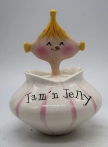 Vtg Holt Howard 1958 Pixie Jam N Jelly w Spoon Condiment Jar Anthropomorphic #2 - Picture 1 of 15