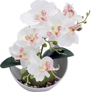 Arreglos De Flores Artificiales Orquideas Mesa Decoraciones Para Sala Hogar New - Picture 1 of 8