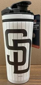 SAN DIEGO PADRES 26oz STAINLESS STEEL ICE SHAKER BOTTLE W/HANDLE WINCRAFT - Picture 1 of 5
