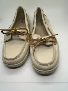 Sperry Shoes Women Size 8 M Loafers Tan Beige Slip On Boats Top-Slider - Picture 1 of 9