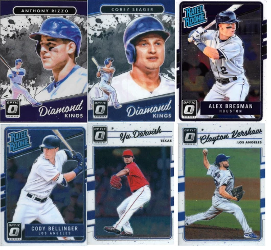2017 Donruss Optic - Base, Rated Rookie, Diamond Kings - Choose Card #'s 1-165 - Image 1 of 1