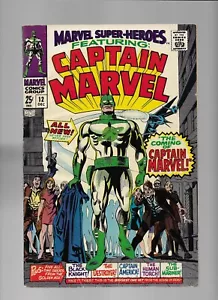 Marvel Super-Heroes 12 F+ Captain Marvel origin & 1a app Medic Una Yon-Rogg Zar - Foto 1 di 7