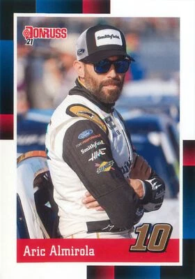 Aric Almirola 2021 Panini Donruss Racing NASCAR Retro 1988 Card#134 Stewart-Haas - Image 1 of 2