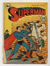 Superman #5 PR 0.5 1940 