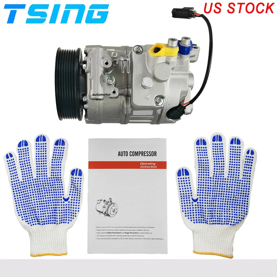 Compresor de aire acondicionado con 7 ranuras para BMW 135i 335i X1 Z4 135is 335is 335xi 335i xDrive Foto 1 de 4