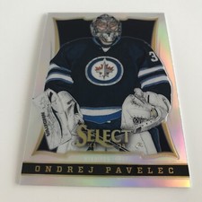 2013-14 NHL Card, Ondrej Pavelec, Prizm Panini Select 