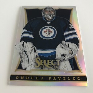 2013-14 NHL Card, Ondrej Pavelec, Prizm Panini Select 
