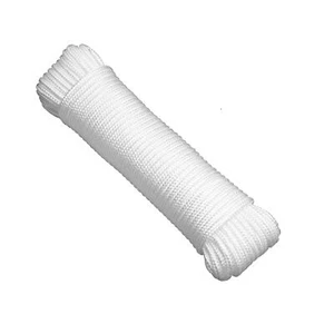 72' x φ1/4" White Rope UV Resistant Rope for Flag Pole Clothes line Camping T... - Picture 1 of 5