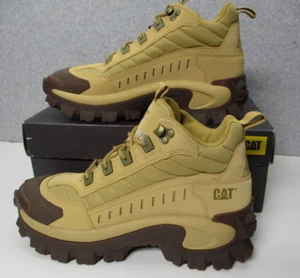 Caterpillar CAT Intruder Mid Boots Shoes Taffy Beige/Khaki Hiking Work Mens 11 - Picture 1 of 11