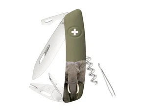 SWIZA TT03 Zeckenwerkzeug Wildlife Elephant Olive (KNI.0070.WO08) - Bild 1 von 4