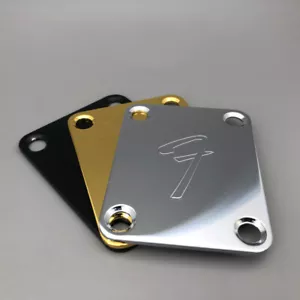 70s Fender Vintage F Guitar Neck Plates Gold for Stratocaster and Telecaster - Bild 1 von 12