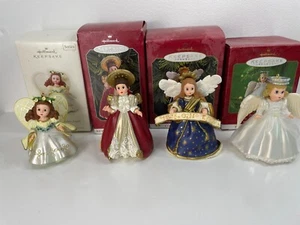 4 Vintage Angel Hallmark Keepsake Christmas Ornaments W/ Boxes Madame Alexander - Picture 1 of 18