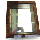 VITRINE MURALE IMITATION LOUPE GLACE AU FOND 35 cm x 29 cm x 6 cm
