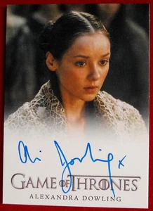 GAME OF THRONES - ALEXANDRA DOWLING, Roslin Frey - AUTOGRAPH Card - 2014 - Picture 1 of 2