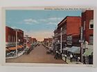 Postkarte Hopewell Virginia Broadway Blick nach Osten von der Main Street c1948