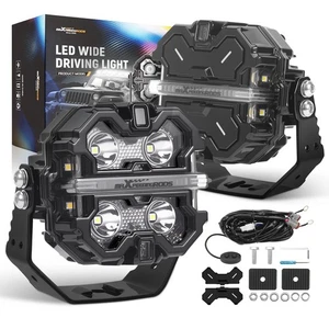 3.5" LED Pod Lights Spot Beam Side Shooter RGB DRL Off Road Driving Light 12V - Picture 1 of 18