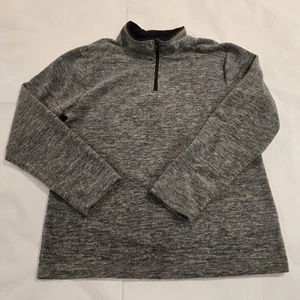 Crazy 8 Boy's Lightweight 1/4 Zip Long Sleeve Heathered Gray Sweater XL (14-16) - Picture 1 of 8