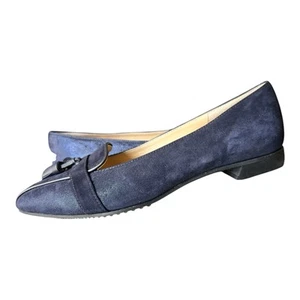 Brunate Women’s Shoes 4.5 EUR 35 Suede Leather Tassel Loafer Navy Iridescent - Picture 1 of 8